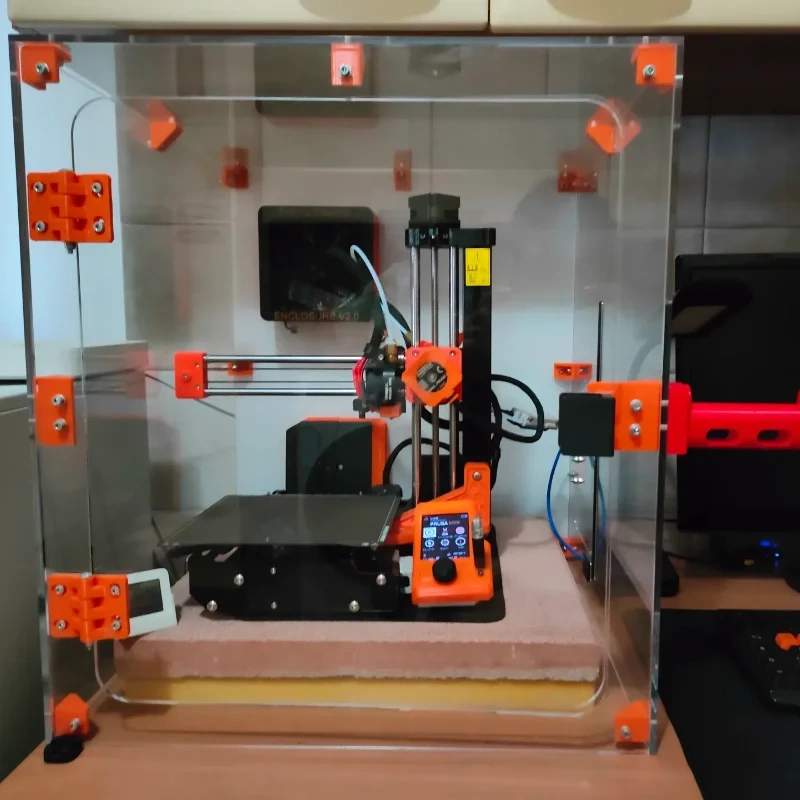 Preorder!Funssor The Ultimate Prusa Mini/Bambulab A1 PC Enclosure v2.0  Design By Davide 5MM thickness
