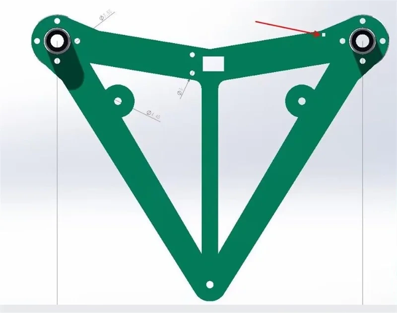 Funssor  CNC Bed Frame Checkmate for Rook MK13D printer aluminum machined Bed_Frame_MK1.1 bed carriage plate