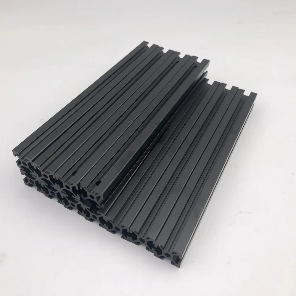 Funssor Rook MK2  Extrusion Frame Kit  Black Anodized Blind Joints Rook  EXTRUSIONS Pretapped and Drilled