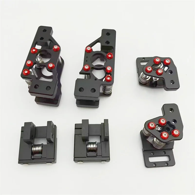 Funssor Voron Trident 3D printer parts aluminum alloy cnc 9mm belt conversion upgrade kit AB mount XY joint front idler set