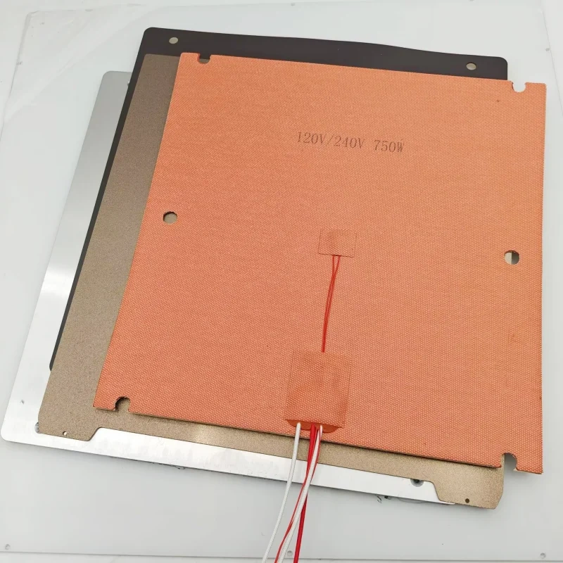 Sovol SV08 3D printer S08 HotBed 10mm Riser heated bed upgrade kit 120/240V silicone heater 0.1mm flat aluminum bed