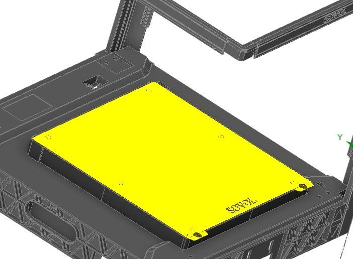 Sovol SV08 3D printer S08 HotBed 10mm Riser heated bed upgrade kit 120/240V silicone heater 0.1mm flat aluminum bed Design By Nadir@CN3D