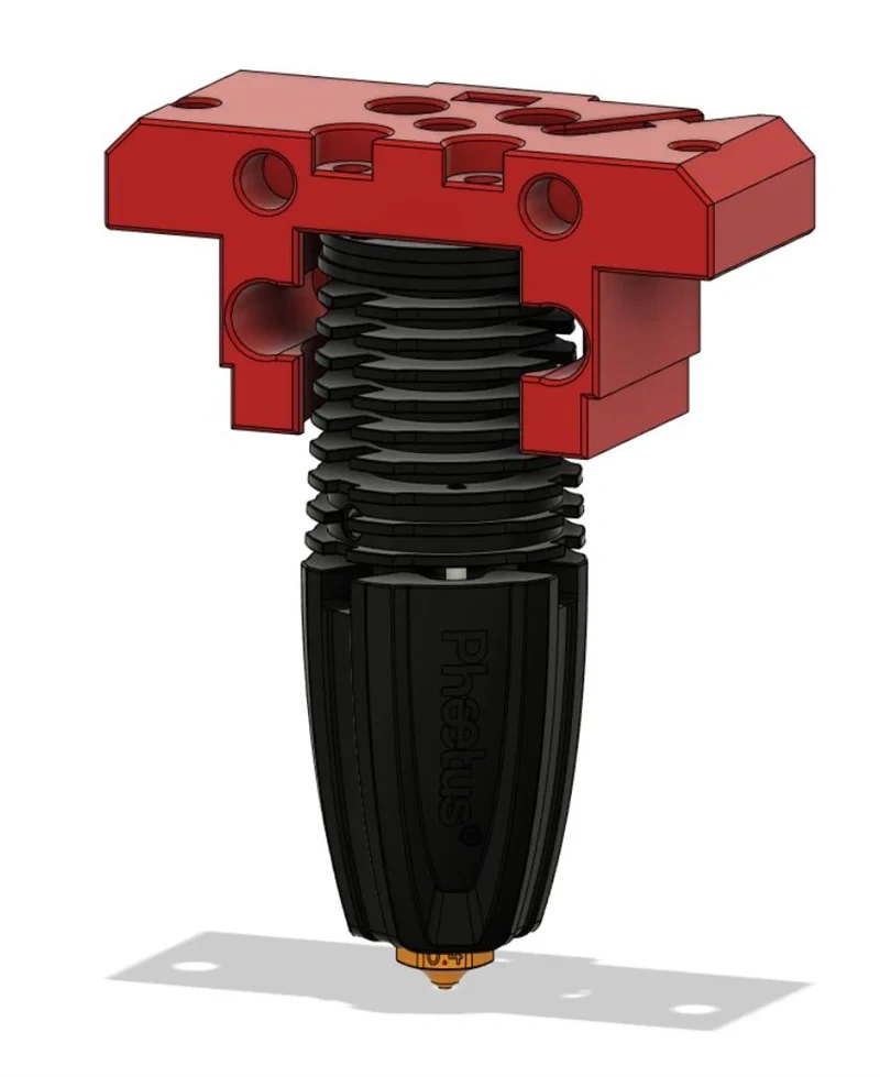 1Pcs Dragonfly/Dragon/Revo/Rapido Burner toolhead aluminum CNC hot end Orbiter sherpa miniextruder mount for Voron0.2 3D printer