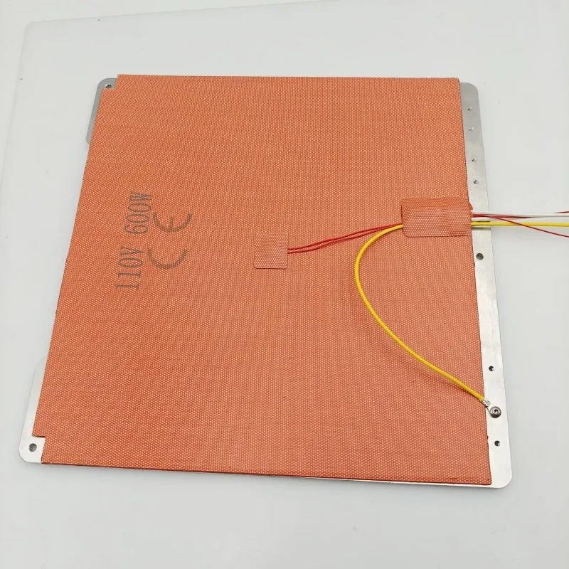 V-core 4 3D printer  edge to edge full cover Silicone Heater Pad 110/220V silicone Heatbed with ground wire cable for Ratrig VC4