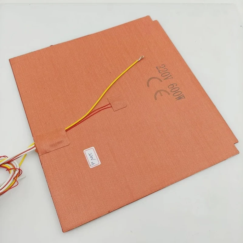 V-core 4 3D printer  edge to edge full cover Silicone Heater Pad 110/220V silicone Heatbed with ground wire cable for Ratrig VC4