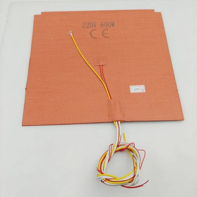 V-core 4 3D printer  edge to edge full cover Silicone Heater Pad 110/220V silicone Heatbed with ground wire cable for Ratrig VC4