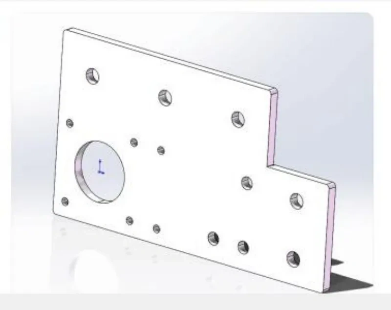 2pcs V-core 3.1 3D printer IDEX motor plate V1 aluminum alloy carbon fiber material 4mm thickness VC3 idex upgrade