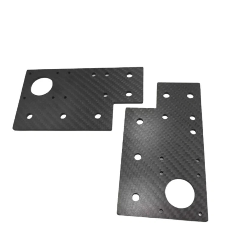 2pcs V-core 3.1 3D printer IDEX motor plate V1 aluminum alloy carbon fiber material 4mm thickness VC3 idex upgrade