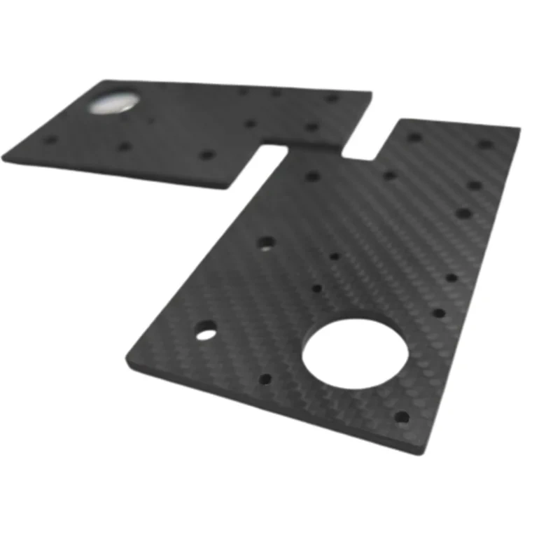 2pcs V-core 3.1 3D printer IDEX motor plate V1 aluminum alloy carbon fiber material 4mm thickness VC3 idex upgrade
