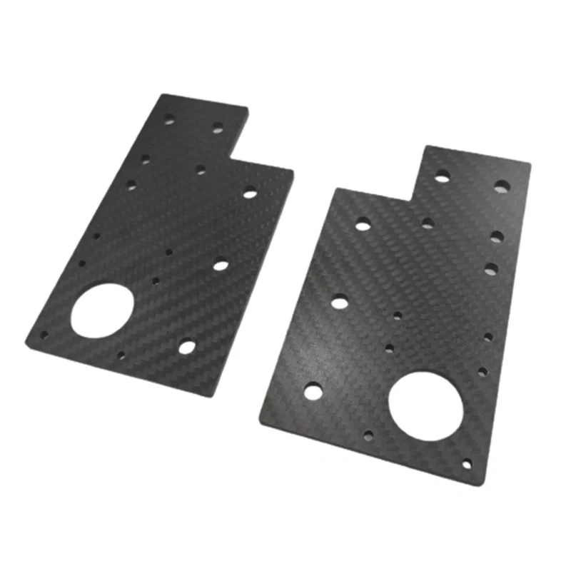 2pcs V-core 3.1 3D printer IDEX motor plate V1 aluminum alloy carbon fiber material 4mm thickness VC3 idex upgrade