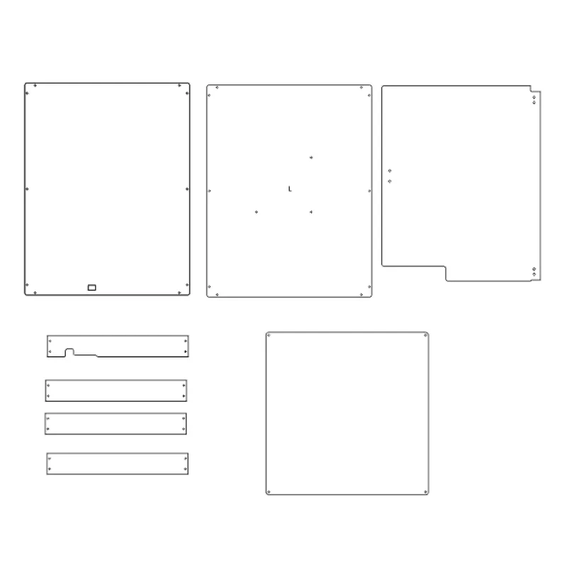 K1 SE printer PC Polycarbonate panel sheet enclosure kit for Creality K1 SE/K1C 3D Printer clear transparent in 3mm