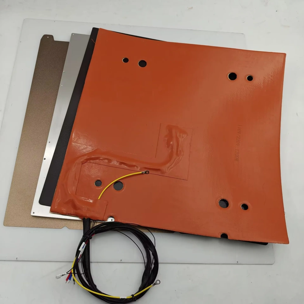 Creality Ender 5 MAX 3D Printer Aluminum Plate Heated Print Bed upgrade kit PEI for Ender5 MAX Hot Bed Plate Silicone Heater