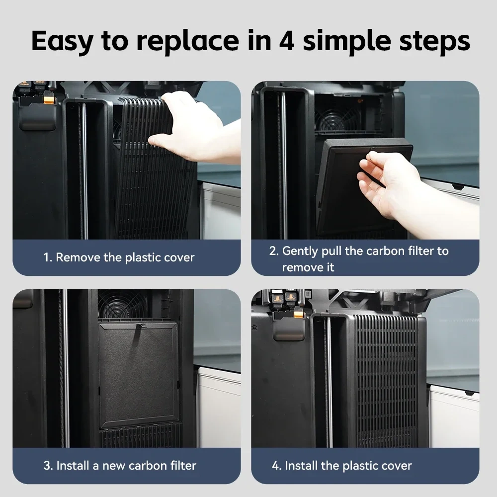 For Bambu Lab H2D Air filter element activated carbon Air purifier Filter Replacement For 3D Printer accessories