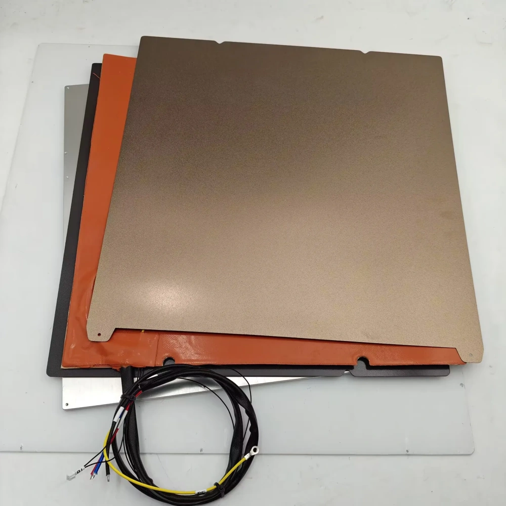 Creality Ender 5 MAX 3D Printer Aluminum Plate Heated Print Bed upgrade kit PEI for Ender5 MAX Hot Bed Plate Silicone Heater