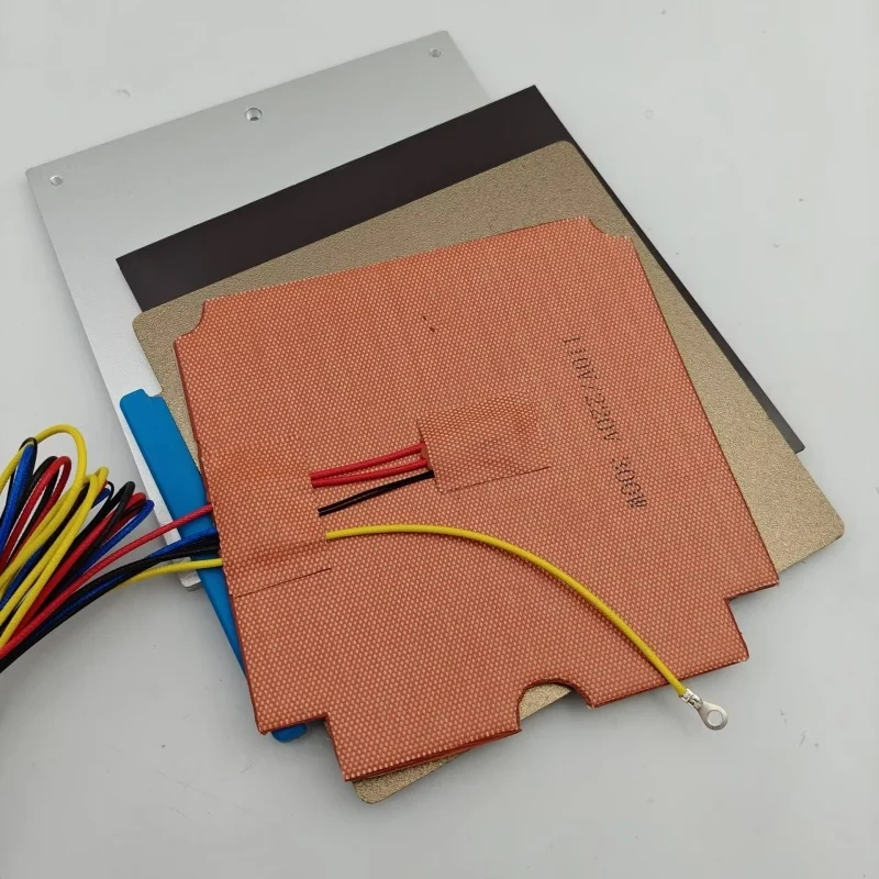 Funssor Annex K3 3D printer print heated bed set  with magnet PEI sheet 110/220V 300W silicone pad heater aluminum plate kit