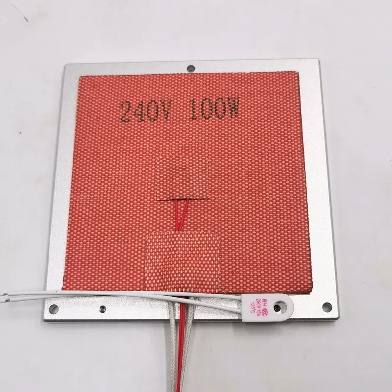 Funssor 1set High Quality Voron0 0.1 3D Printer Heated Bed Build Plate Full Kit Magnet PEI 240/110V 24V 100W Silicone Heater Pad