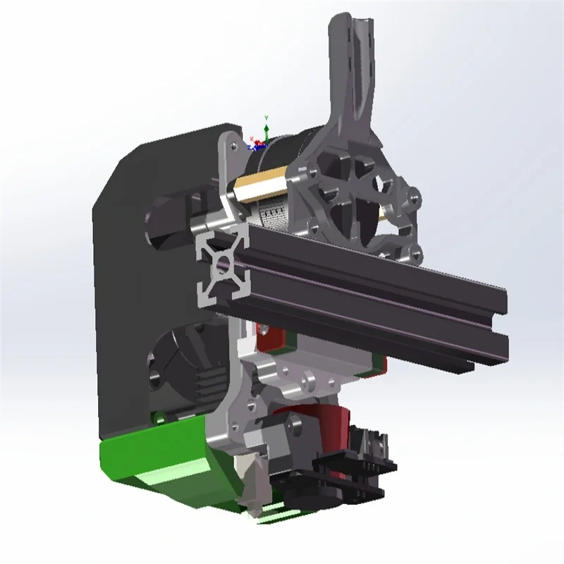 Funssor Voron2.4 Trident 3D printer X carriage print head full kit with Sherpa mini extruder Bambulab hotend  5015 cooling fan