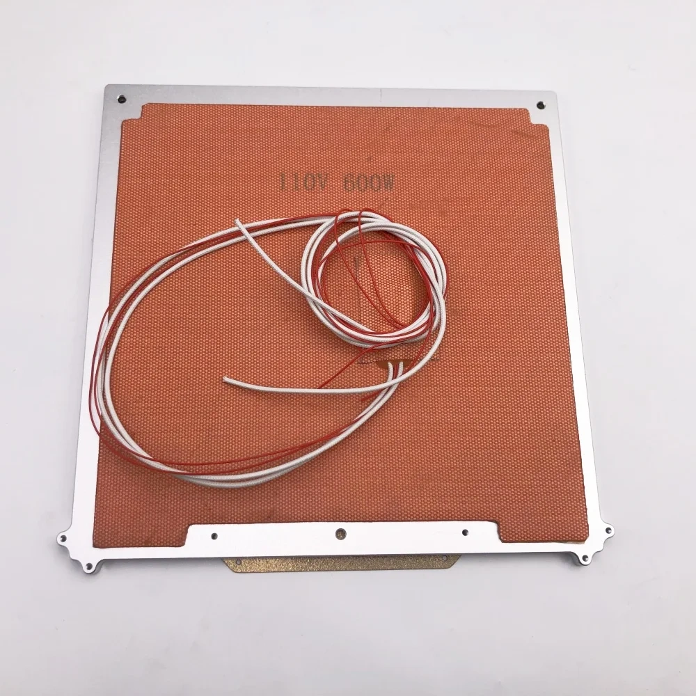 Funssor 255MM Mic6  Bed with high temperature magnets for Ender 5 pro mercury one.1 PEI Steel Sheet  Silicone Heat Bed for ZEROG