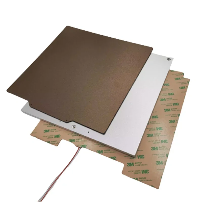 Ender5 Pro Plus 410X410X8MM Mercury Zero G Hydra Mic6 Plate Silicone Heat Bed PEI coated magnetic Sticker sheet kit