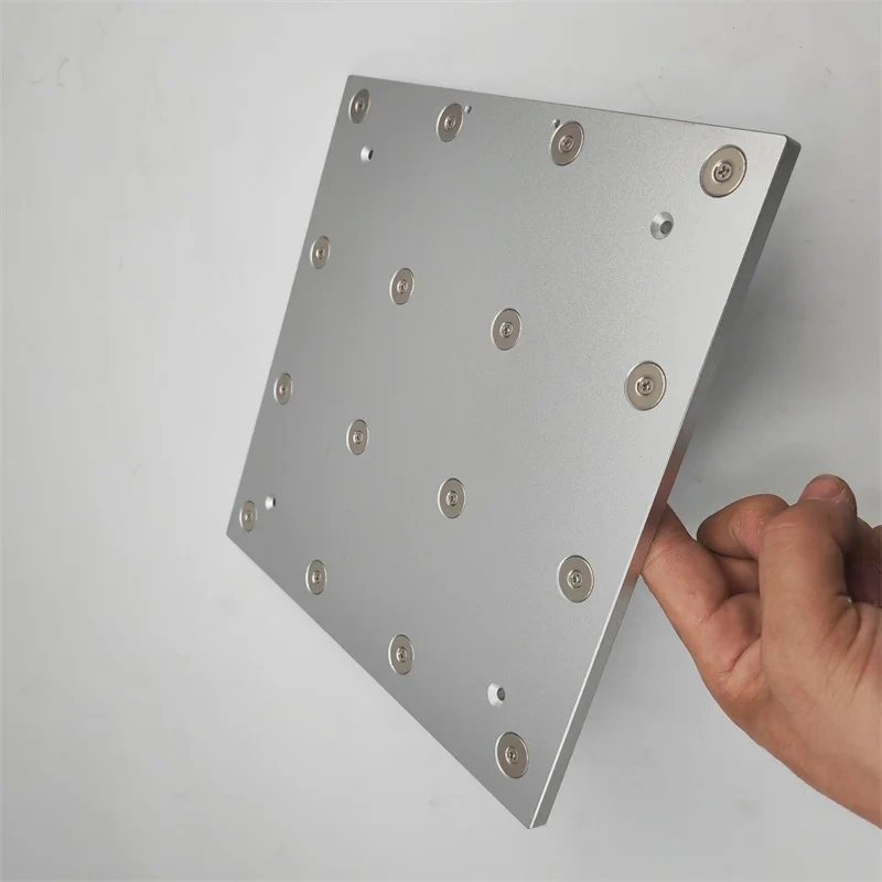 Funssor Creality K1/K1/K1C ultra flat cast aluminum heated bed build plate 6mm magnetic bed