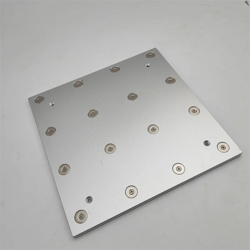 Funssor Creality K1/K1/K1C ultra flat cast aluminum heated bed build plate 6mm magnetic bed