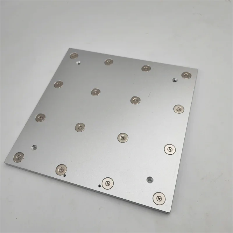Funssor Creality K1/K1/K1C ultra flat cast aluminum heated bed build plate 6mm magnetic bed