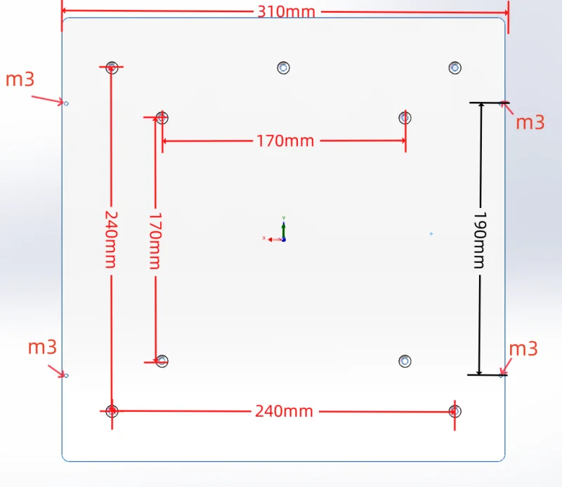 Funssor Creality CR-10 Ender3 to Ender3 MAX conversion 310mm cast
