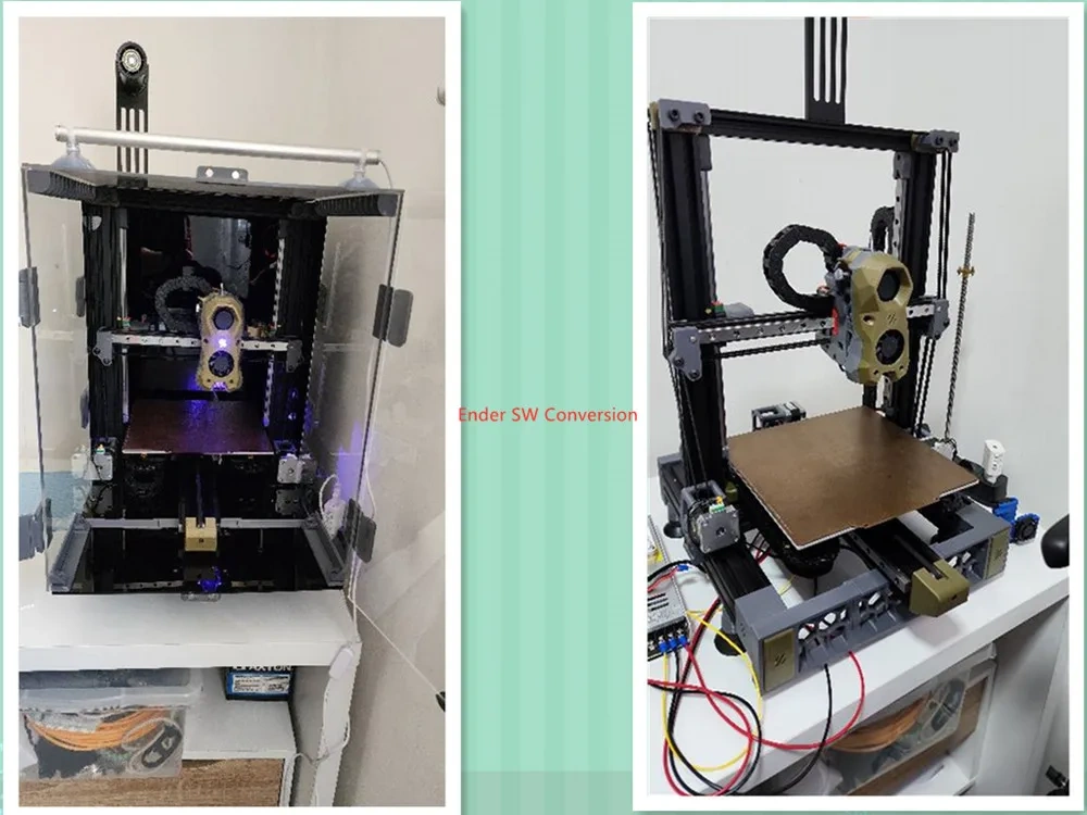 Funssor Ender3 SW CNC machined  upgrade kit for Ender 3 Pro/V2 to Switchwire 3D printer Conversion  metal  frame   parts