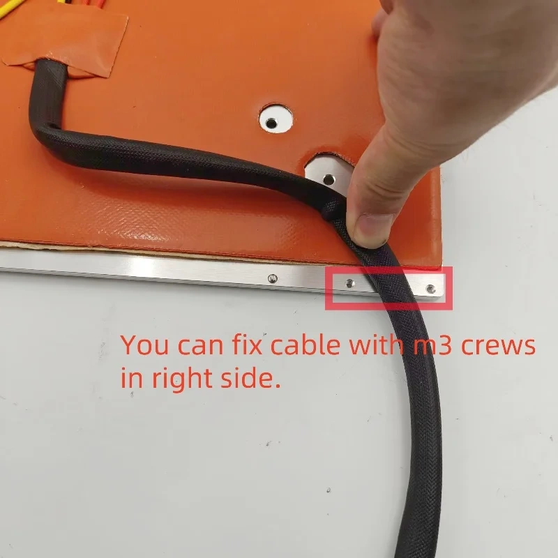 Funssor Creality CR-10/Pro Ender3 V3 Plus Ender3 MAX 310mm Cast Aluminum Heated Bed 110/220V  silicone heater