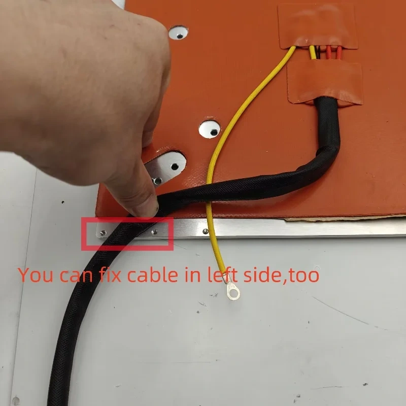 Funssor Creality CR-10/Pro Ender3 V3 Plus Ender3 MAX 310mm Cast Aluminum Heated Bed 110/220V  silicone heater