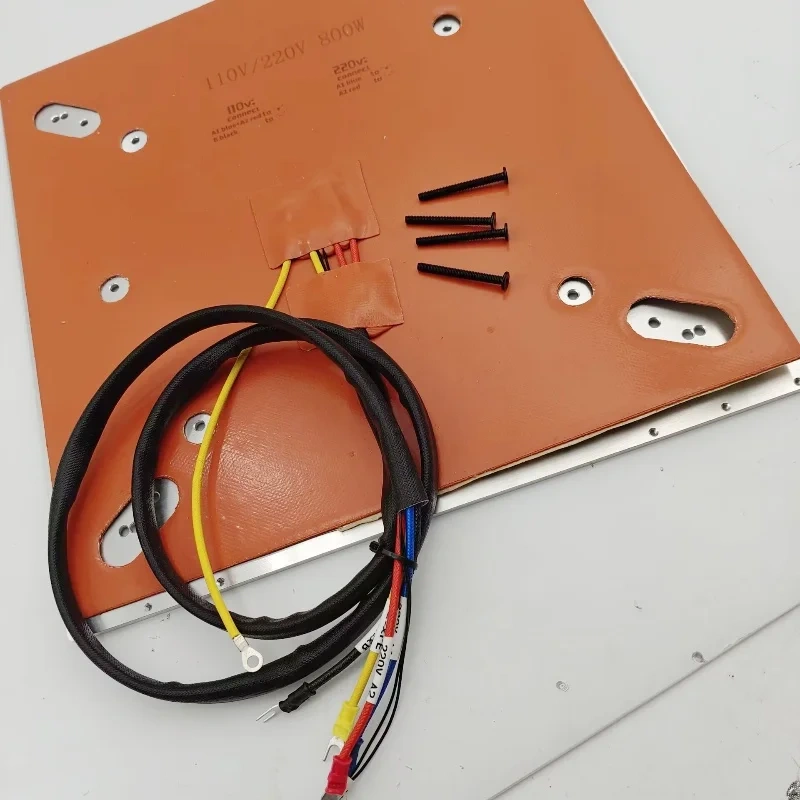 Funssor Creality CR-10/Pro Ender3 V3 Plus Ender3 MAX 310mm Cast Aluminum Heated Bed 110/220V  silicone heater