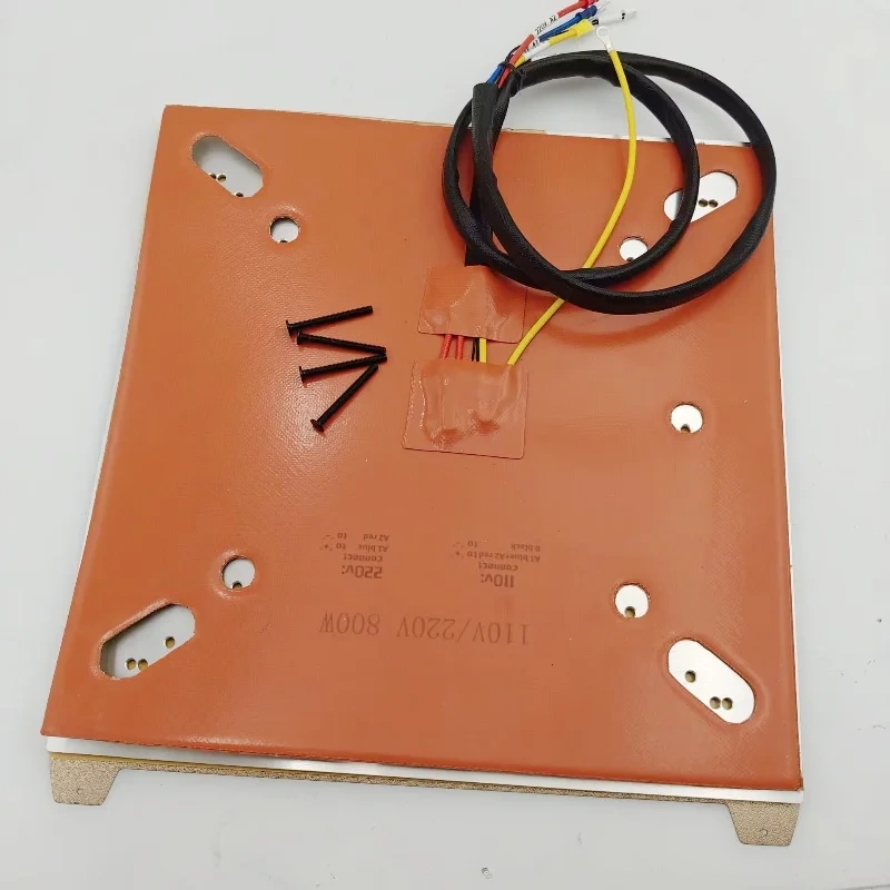 Funssor Creality CR-10/Pro Ender3 V3 Plus Ender3 MAX 310mm Cast Aluminum Heated Bed 110/220V  silicone heater