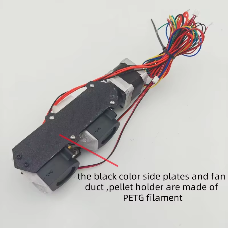 plastic pellet V3 extruder for 3D printer filament extruder 1mm Nozzle assembly kit  use 3mm pellet