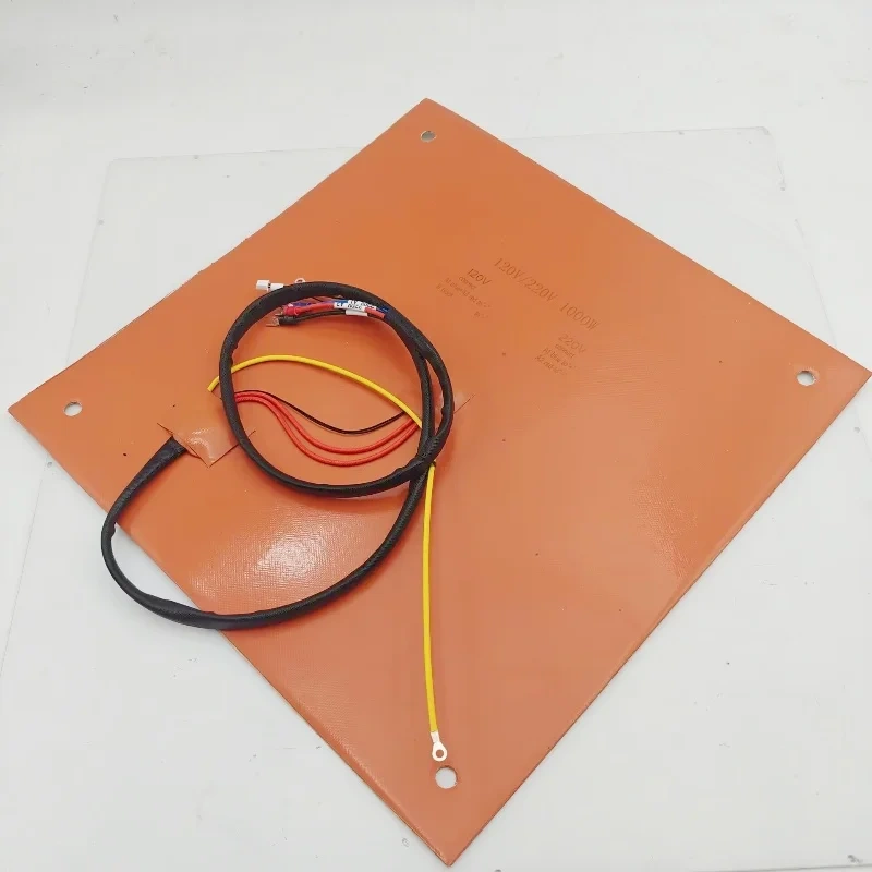 Funssor Creality CR10 S4 Silicone Heater Pad 400 x400mm for CR-10 S4 3D Printer Bed w/Screw Holes 120/220V NTC3950