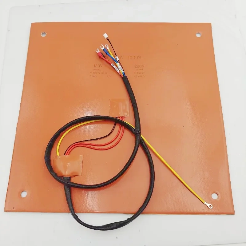 Funssor Creality CR10 S4 Silicone Heater Pad 400 x400mm for CR-10 S4 3D Printer Bed w/Screw Holes 120/220V NTC3950