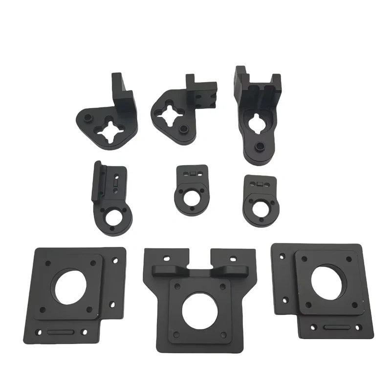 1pcs Salad Fork 3D printer upgrade CNC aluminum Z stepper motor mount Z bed carriage kit left/right/rear set  For MGN7H linear