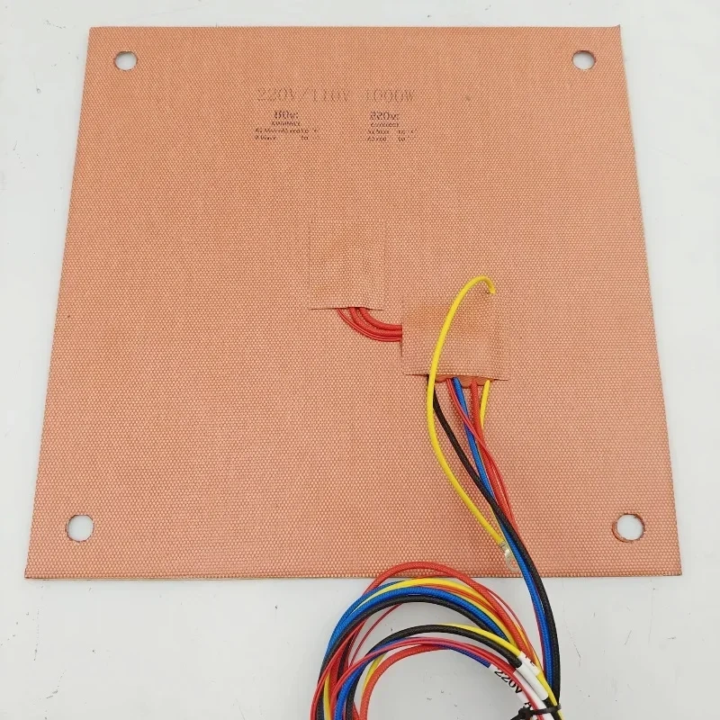 QIDI Plus4 AC Silicone Heater Pad Heated Mat 110/220V 750W 3D Printer Bed NTC3950 100K Thermistor