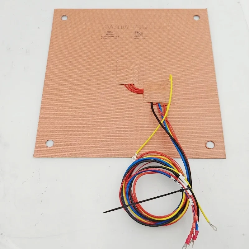 QIDI Plus4 AC Silicone Heater Pad Heated Mat 110/220V 1000W 3D Printer Bed NTC3950 100K Thermistor