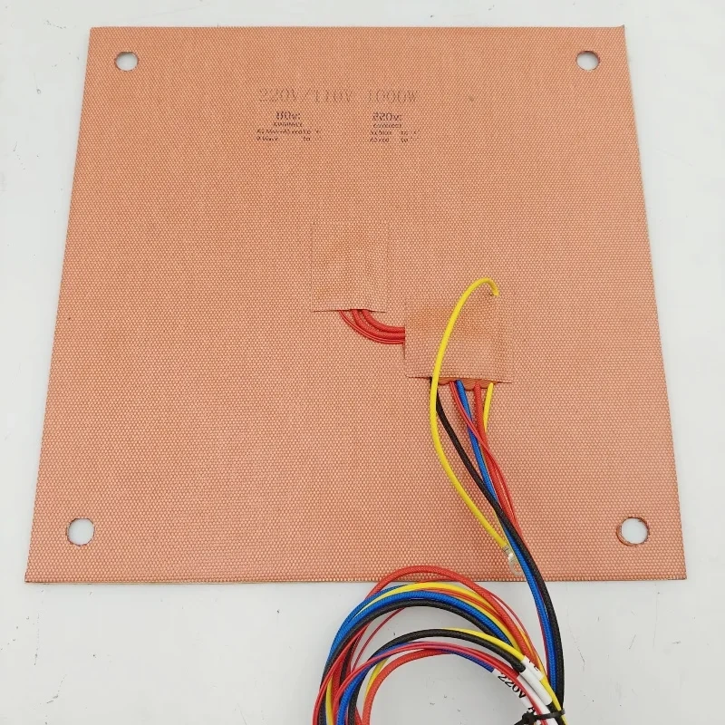 QIDI Plus4 AC Silicone Heater Pad Heated Mat 110/220V 1000W 3D Printer Bed NTC3950 100K Thermistor