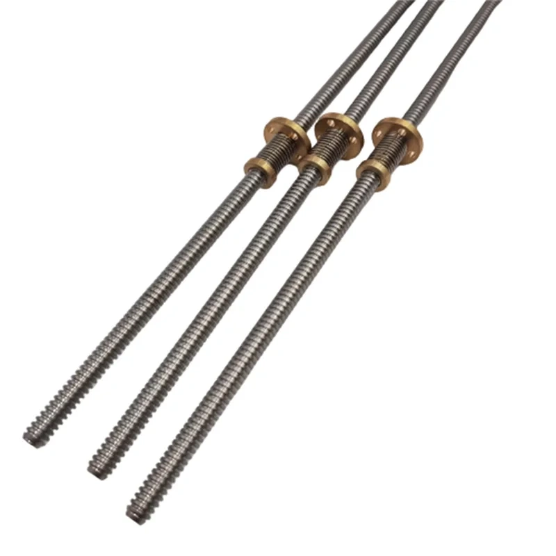 Funssor Jubilee V2.1.2 3D printer Motion T8x2 lead Screw 375mm Length Trapezoidal ACME brass Delrin Anti-Backlash Nut kit