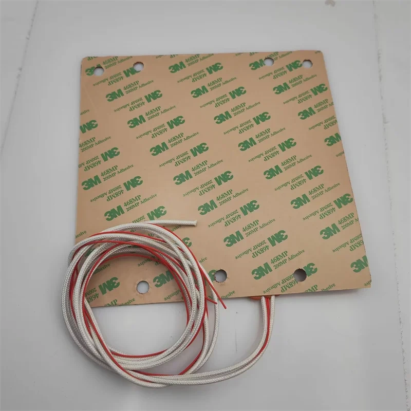Funssor  Silicone Heater Pad 24V 200W silicone Heatbed with cable for Micron + Plus and Sald Fork 180mm 3D printer