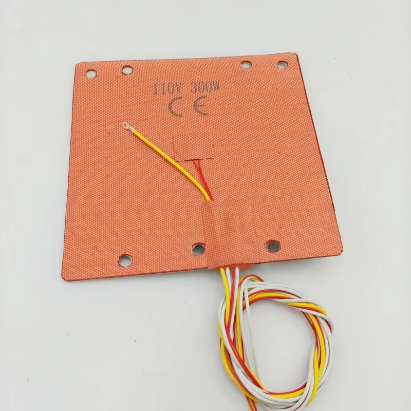 Full cover Silicone Heater Pad110/220V 300W silicone Heatbed with groud cable for Micron + Plus Sald Fork 180mm 3D printer