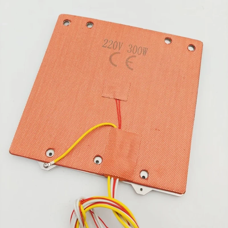 Full cover Silicone Heater Pad110/220V 300W silicone Heatbed with groud cable for Micron + Plus Sald Fork 180mm 3D printer
