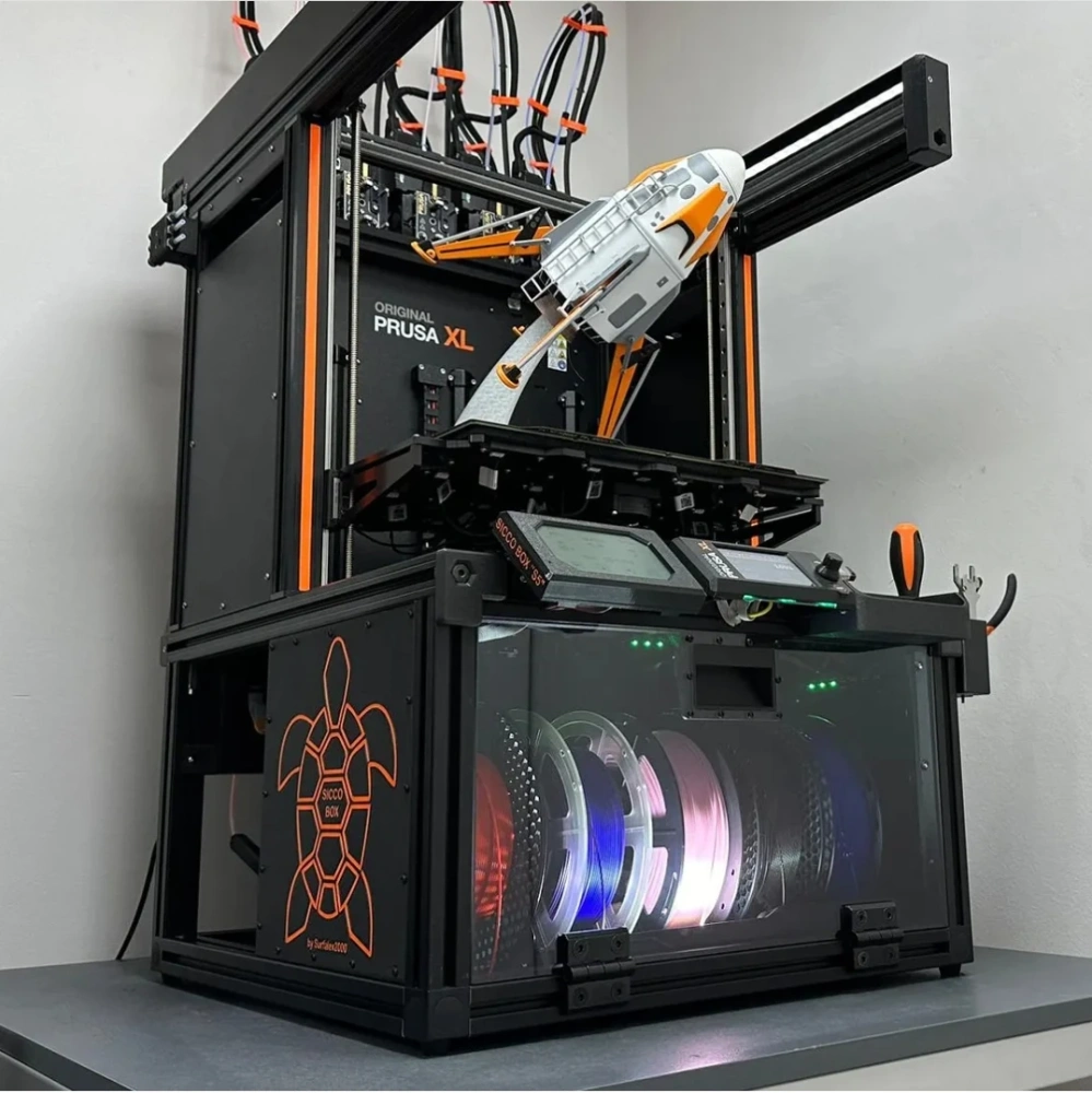 Prusa XL 3D Printer Filament Drybox Hardware Kit with LED Upgrade  Moisture-Proof Filament Storage Solution for Prusa XL