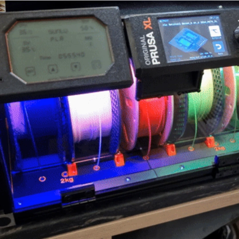 Prusa XL 3D Printer Filament Drybox Hardware Kit with LED Upgrade  Moisture-Proof Filament Storage Solution for Prusa XL