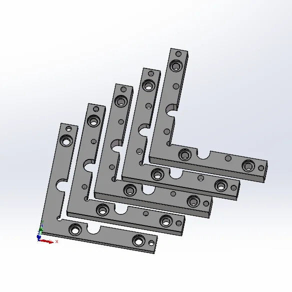 1pcs CNC  Machined  Anodized L Bracket Compatable with  Carvera and Carvera Air