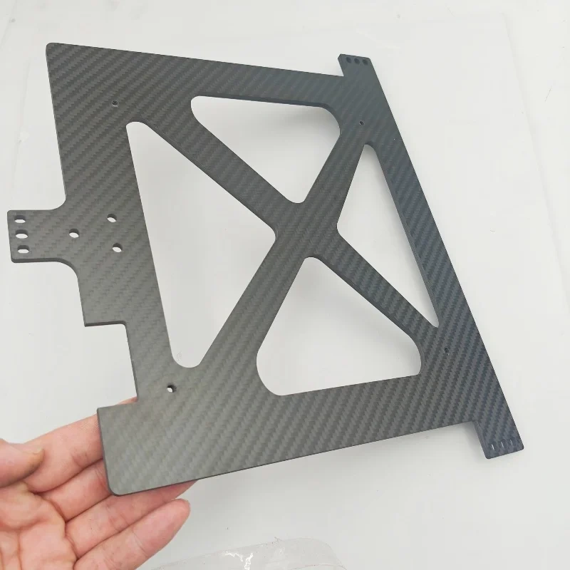 Funssor Anycubic Kobra S1/ S1C 3D Printer 4mm Carbon Fiber CF CNC Bed Carriage Anycubic Kobra S1 Bed Carrier Upgrade Kit