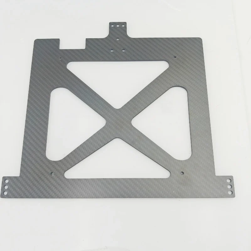 Funssor Anycubic Kobra S1/ S1C 3D Printer 4mm Carbon Fiber CF CNC Bed Carriage Anycubic Kobra S1 Bed Carrier Upgrade Kit