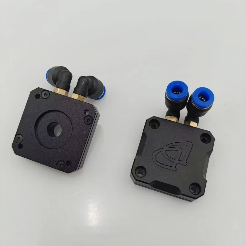 Funssor 1Set NEMA17 Stepper Motor Dual Endcap Watercooling By DerrickDarrell NEMA17 Motor Liquid Cooler