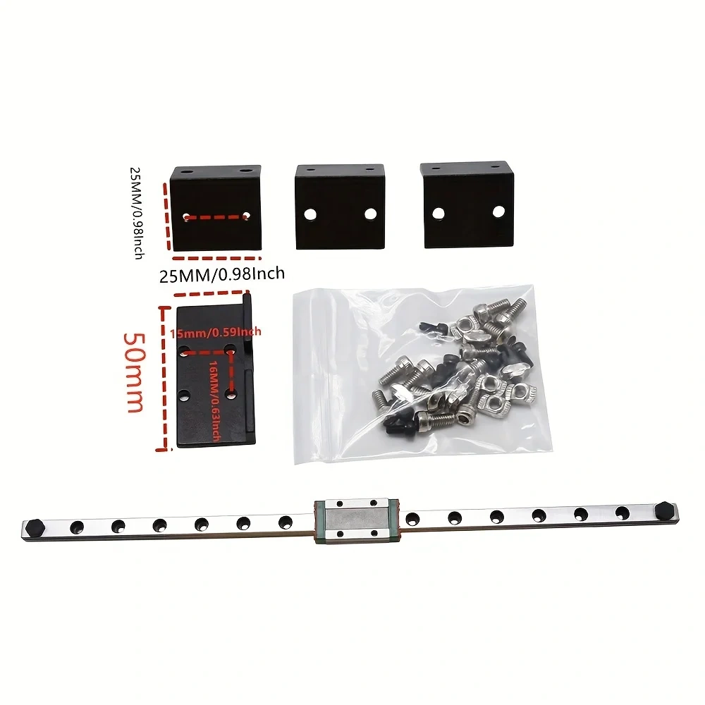 Upgrade Ender-3/V2/Pro X Axis MGN9H 315MM Linear Rail Kit Y Axis Dual MGN12H 300MM Linnear Rail Kit Linear Mod 3D Printer Parts